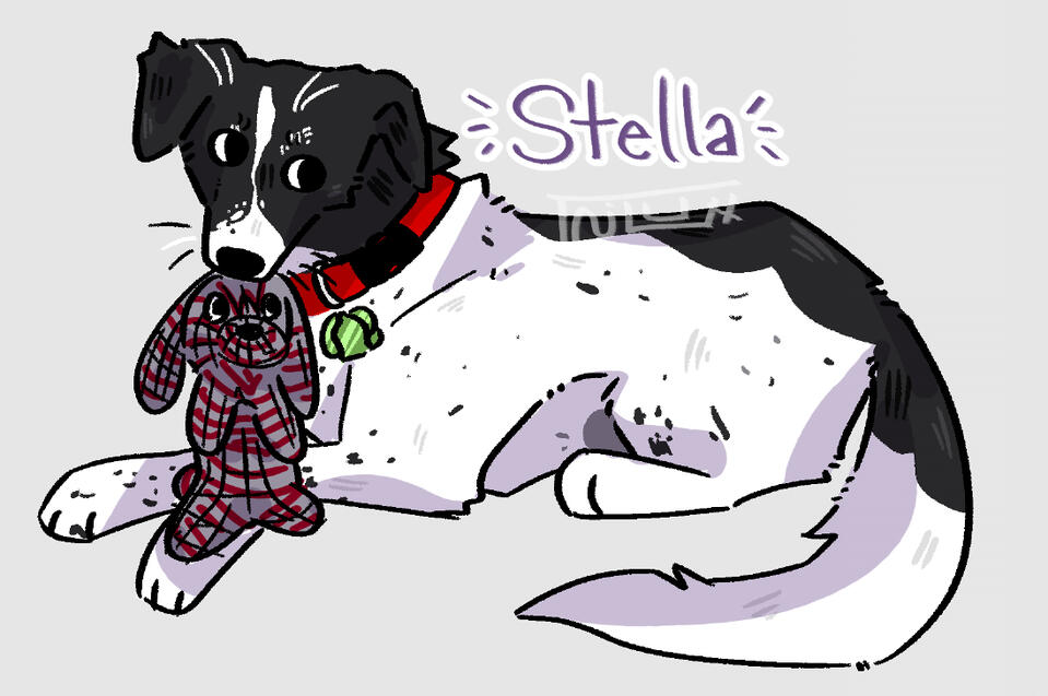 [Unshaded half-body with two characters - would be priced around $24]